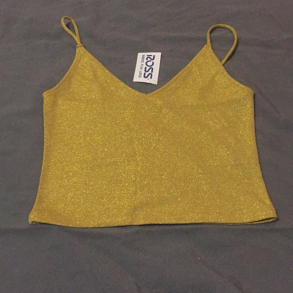 Gold You and I crop top